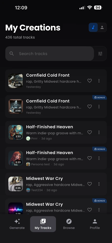 MuzicGenerator App Screenshot 3