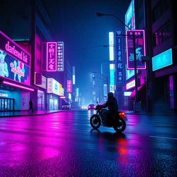 Moto Na Chuva Neon cover art