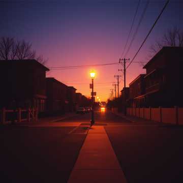 Sunset over the Quiet Town cover art