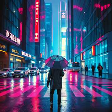 Neon Rain On My Dashboard cover art