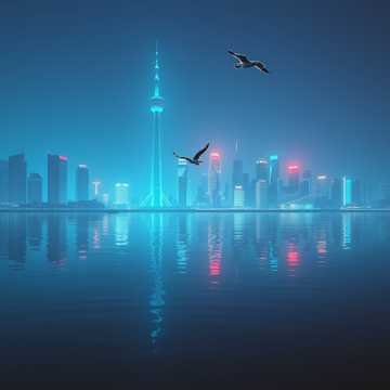 Skyline Over Water cover art