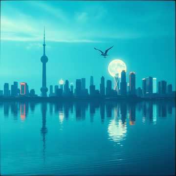 Skyline Over Water cover art