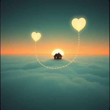 Clouds spreading to landing ground cover art