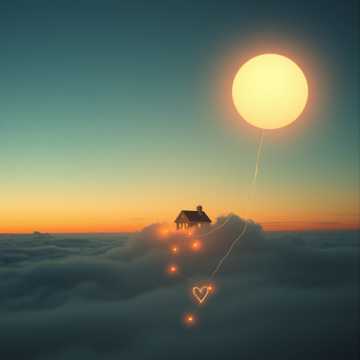 Clouds spreading to landing ground cover art