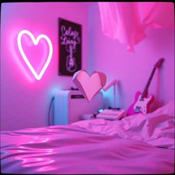 Paper Heart in Neon Rooms cover art