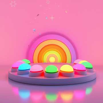 Rainbow Button Bounce cover art