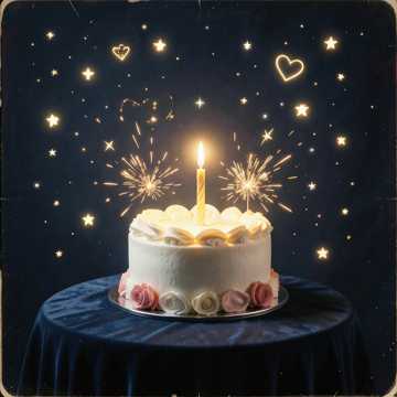 Happy birthday cover art