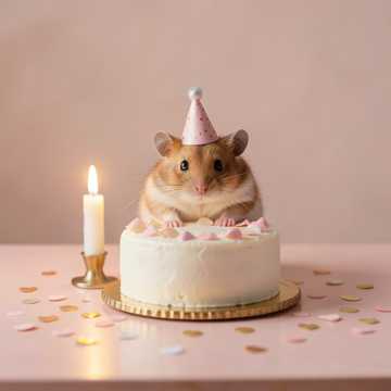 С днём рождения, хомячок cover art