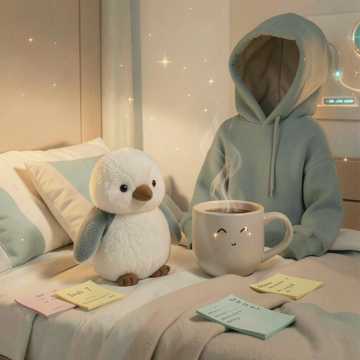 Te iubesc, pinguinas cover art