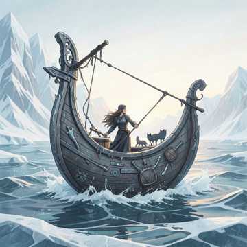 Lacey on the Longboat cover art