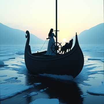 Lacey on the Longboat cover art