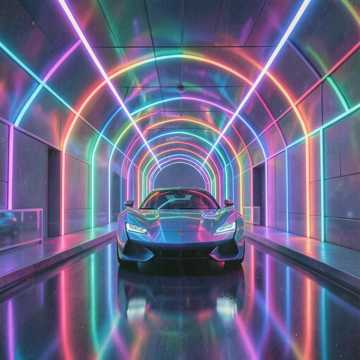 manejando con carro lugar colorido cover art