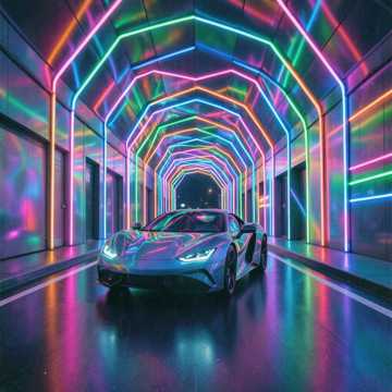 manejando con carro lugar colorido cover art