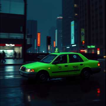 Такси с зелеными глазами cover art