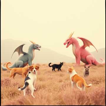 Dragons Dogs and Cats cover art